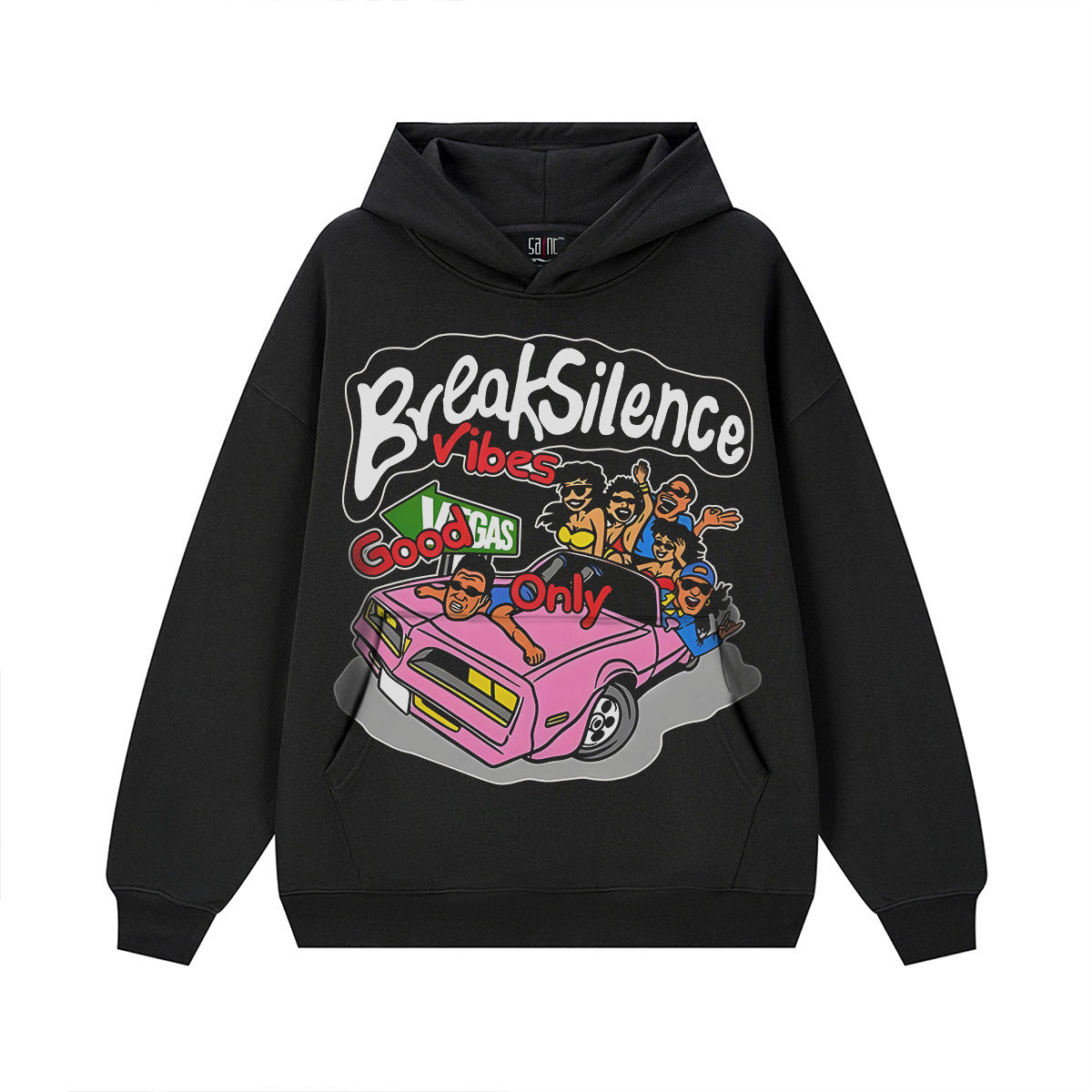 American Street Fun Printing Solid Color Men And Women Fallwinter Hoodie