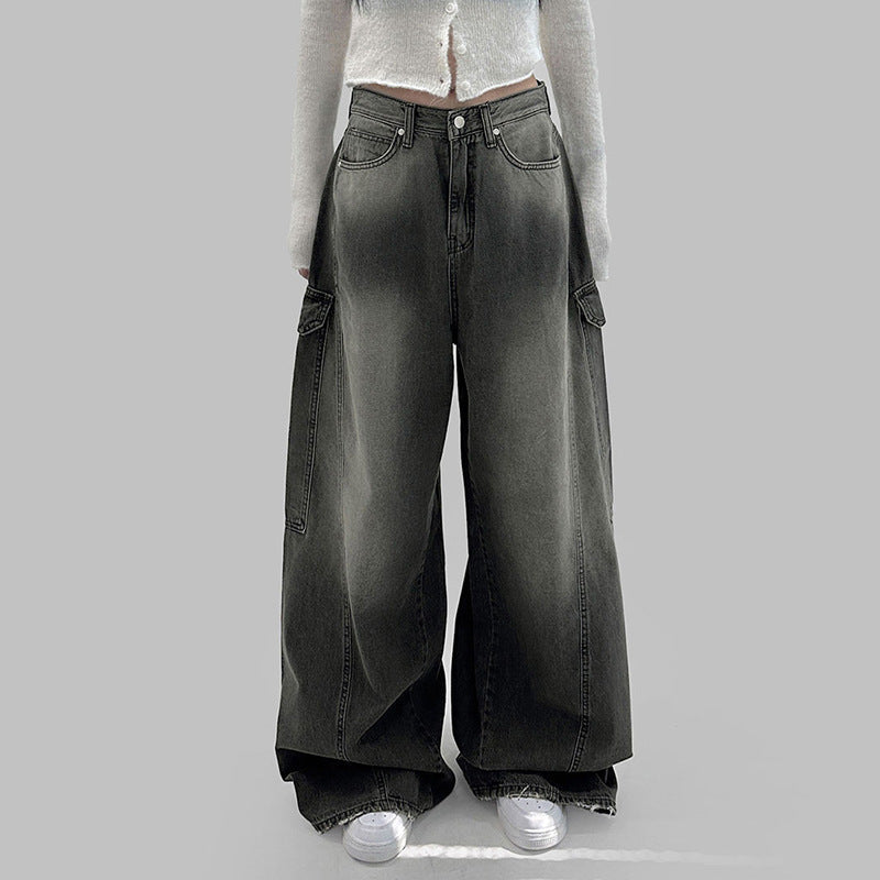 High Waist Wide Legs Jeans For Women - Baggy