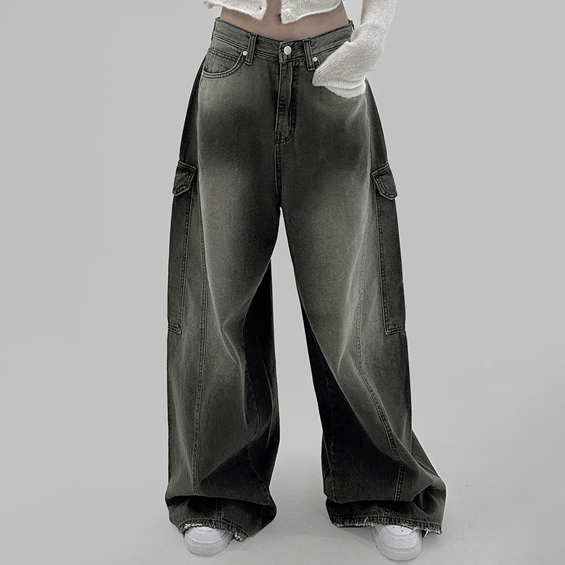 High Waist Wide Legs Jeans For Women - Baggy