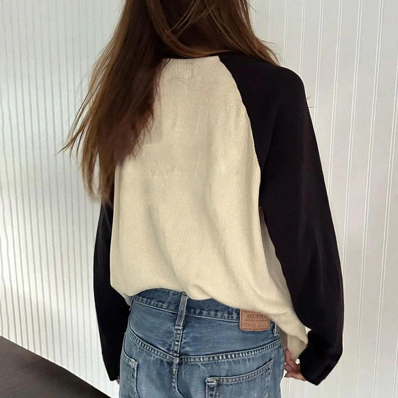 Long Sleeve Casual Sweatshirt - Baggy