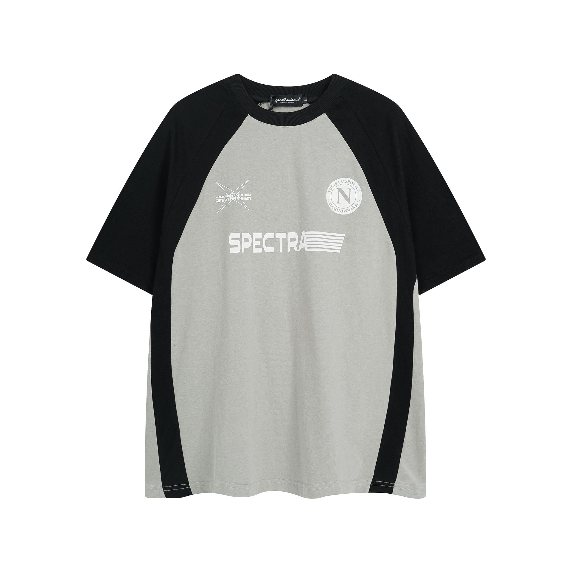 Sleeve T-shirt - Gray / L - Baggy