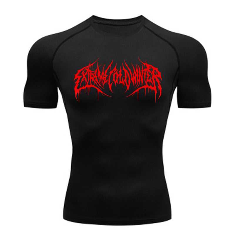 Sports Breathable Tights - Black A / L - T-Shirts