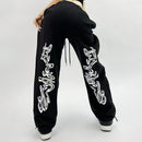 American Style Sports Loose Drawstring Design Sense Niche Hip Hop Pants - Baggy
