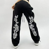 American Style Sports Loose Drawstring Design Sense Niche Hip Hop Pants - Baggy