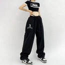 American Style Sports Loose Drawstring Design Sense Niche Hip Hop Pants - Baggy
