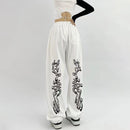 American Style Sports Loose Drawstring Design Sense Niche Hip Hop Pants - Baggy