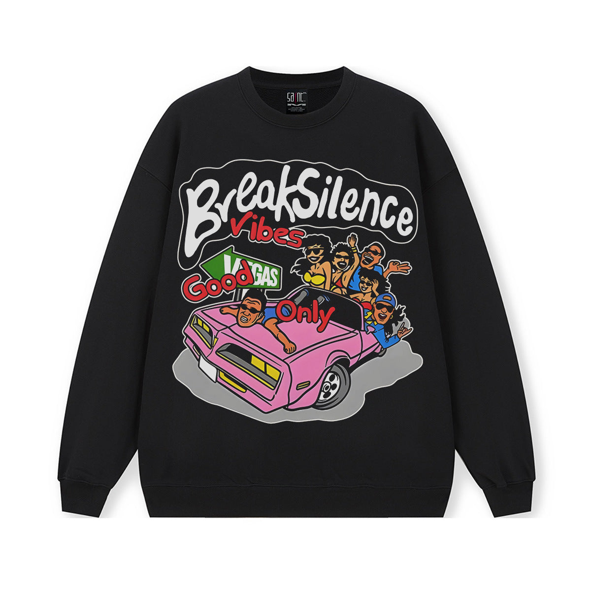 Black Round Neck Sweater / L