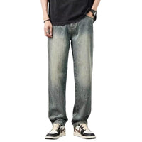 Distressed High Waist Jeans - Baggy