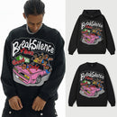 American Street Fun Printing Solid Color Men And Women Fallwinter Hoodie