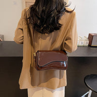 Fashion Women’s Shiny Simple Shoulder Bag - Taschen Frauen