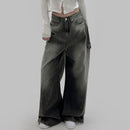 High Waist Wide Legs Jeans For Women - Baggy