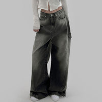 High Waist Wide Legs Jeans For Women - Baggy