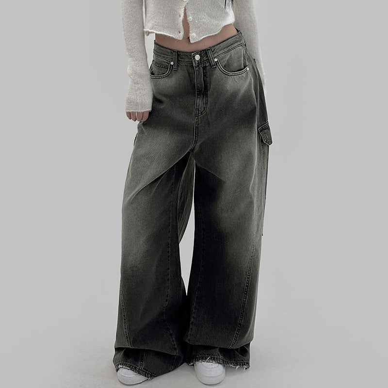 High Waist Wide Legs Jeans For Women - Baggy