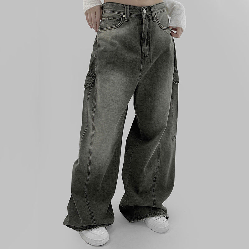 High Waist Wide Legs Jeans For Women - Baggy