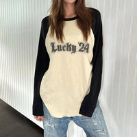 Long Sleeve Casual Sweatshirt - Baggy