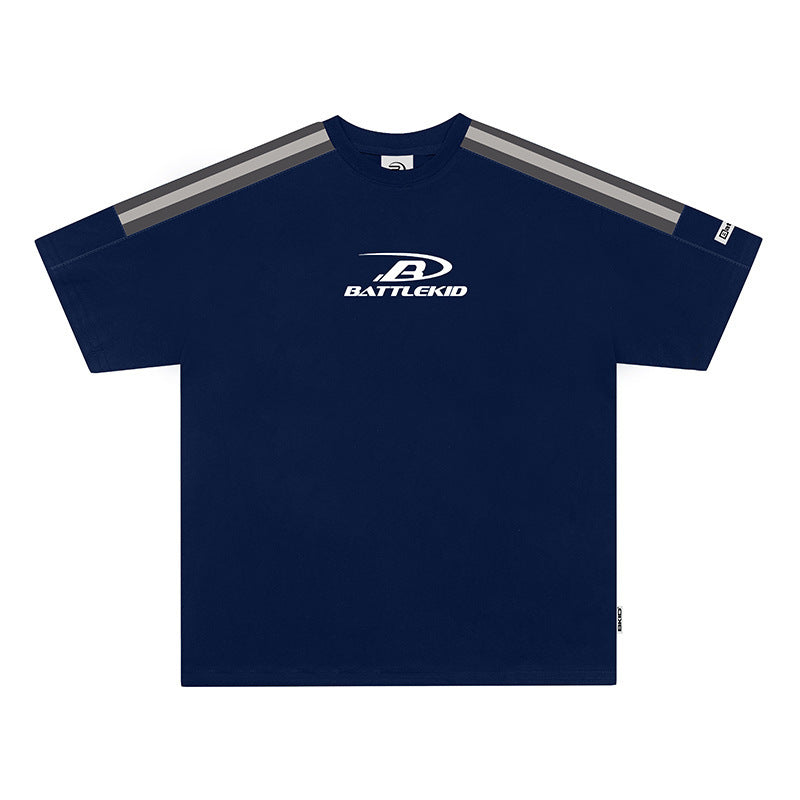 Short Sleeve - Navy Blue / L - Baggy
