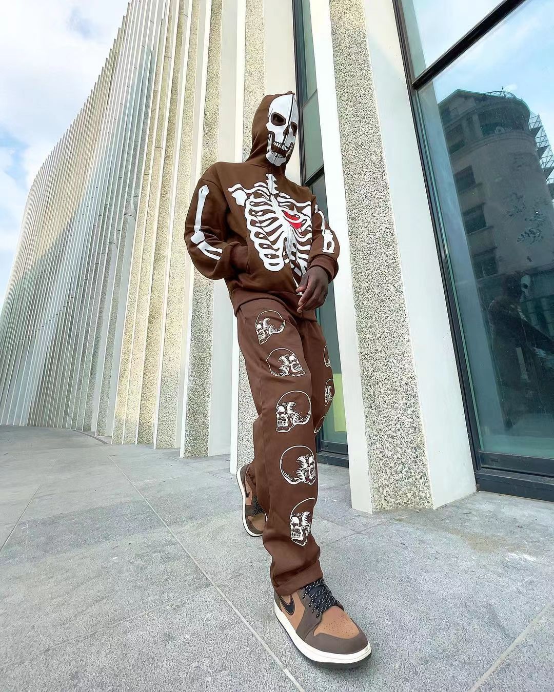 Skull Skeleton Zipper