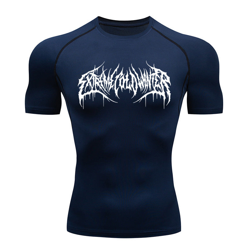 Sports Breathable Tights - Navy Blue / L - T-Shirts